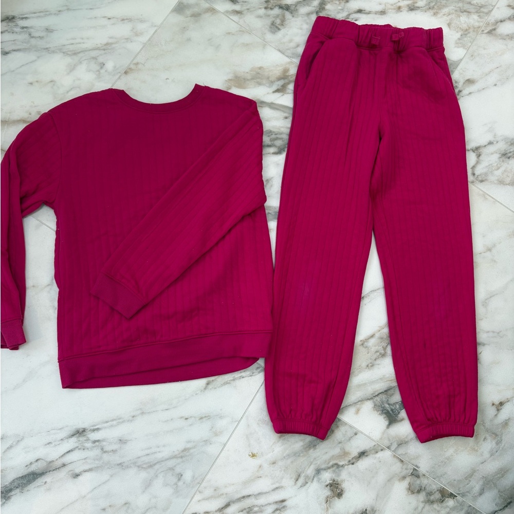 💗 Cat & Jack Kids Lounge Set | Ribbed Cozy Set | Kids size XL